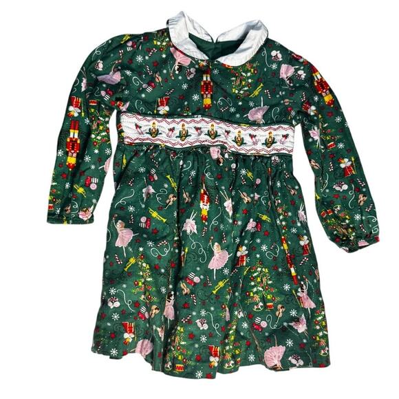 Iris & Ivy Baby Girls Nutcracker Smocked Holiday Dress – Size 24M - Picture 1 of 4